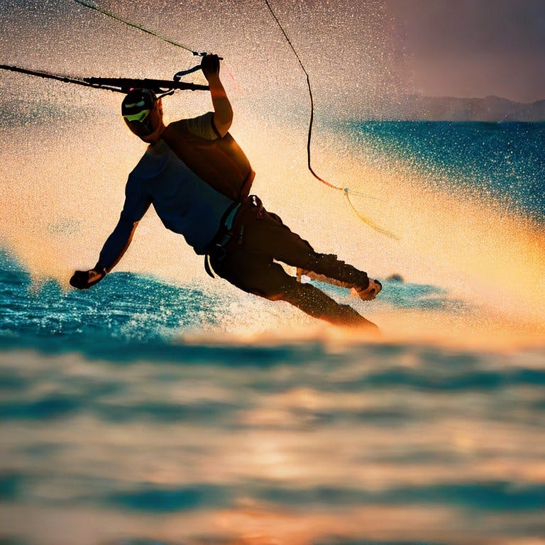 Emre Cavunt, KiteSurfing, Stable Diffusion 2.1 Stability.ai