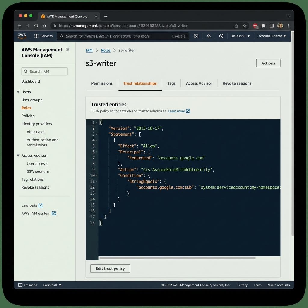 AWS IAM Trust Policy